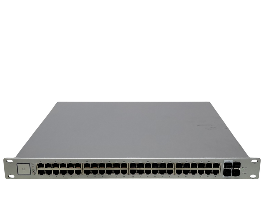 Ubiquiti UniFi US-48-500W 48-Port Gigabit PoE+ Switch with 2 SFP+, READ _