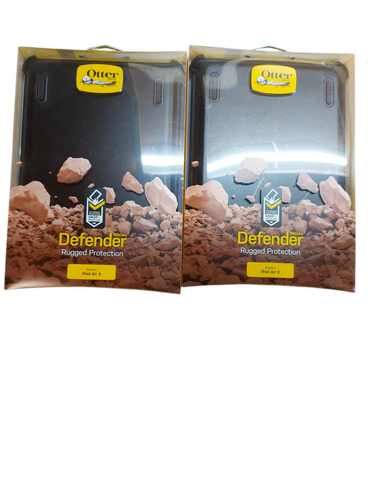Lot 2x OtterBox Defender Series Case for Apple ipad air 2 Black 77-50969