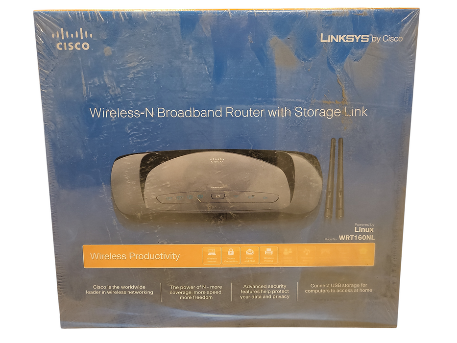 Linksys by Cisco WRT160N Wireless-N Broadband Router New Q$