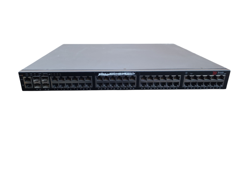 Brocade ICX 6450-48P | 48-Port Gigabit PoE+ Switch w/ 4x 1/10G SFP+