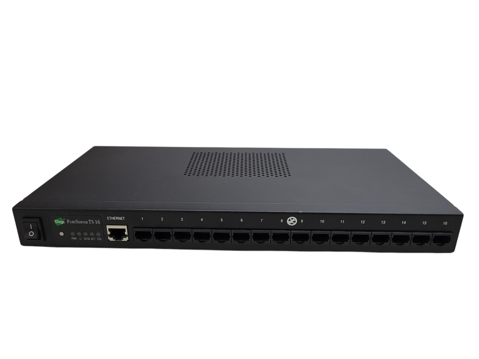 Digi PortServer TS 16 50001207-01 16-Port Ethernet Terminal Server-OPEN BOX %
