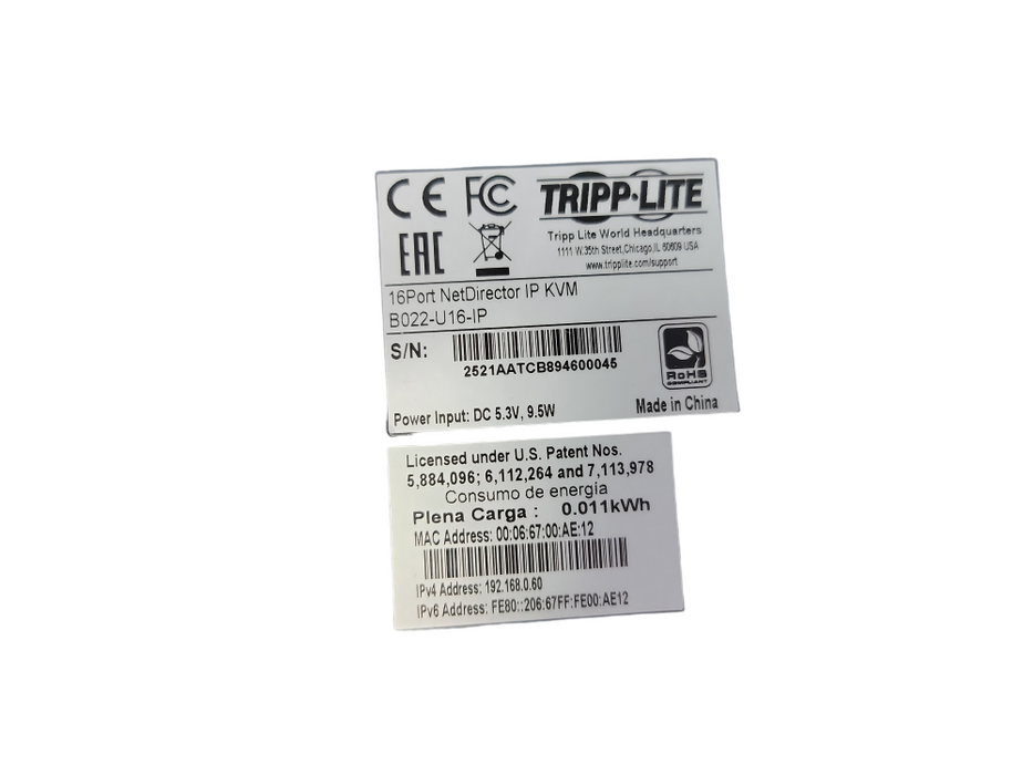 Tripp-Lite B022-U16 / 16-Port NetDirector KVM switch