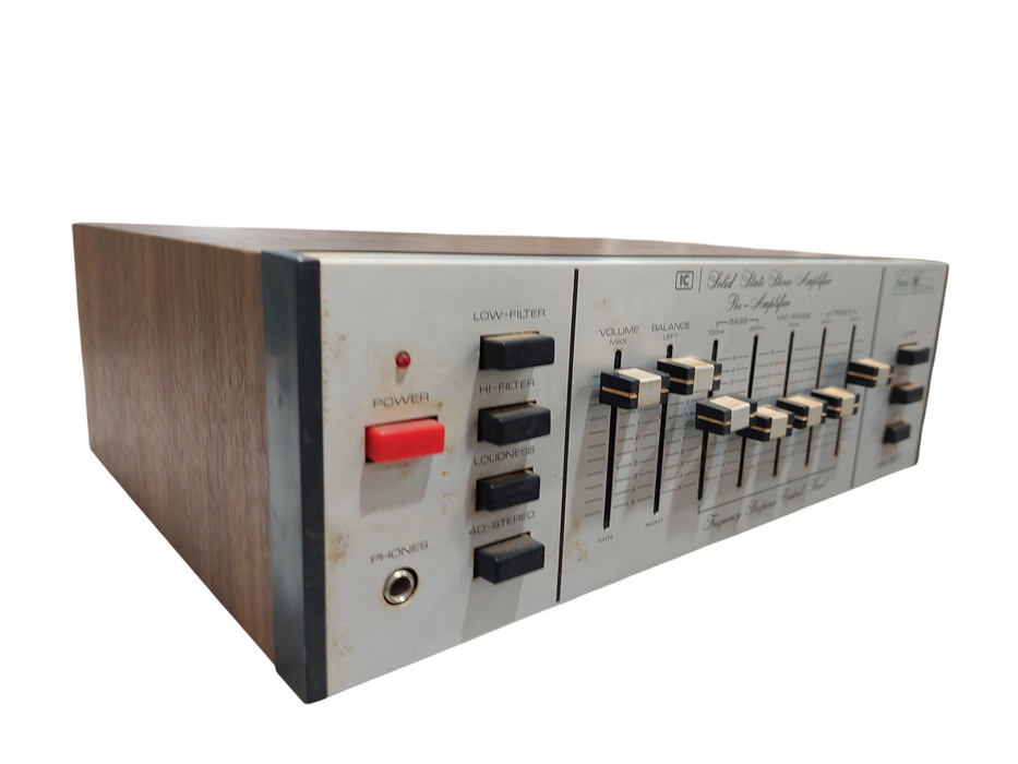 Vintage Sears Solid State Stereo Amplifier Pre-Amp Model: 28500  =