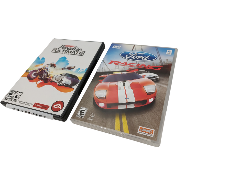 2 PC Games Burnout Paradise & Ford Racing 2 Mac DVD ROM / PC Games =