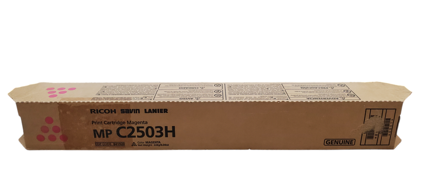 Genuine Ricoh Savin Lanier Toner MP C2503H -Magenta 841920 - New Q