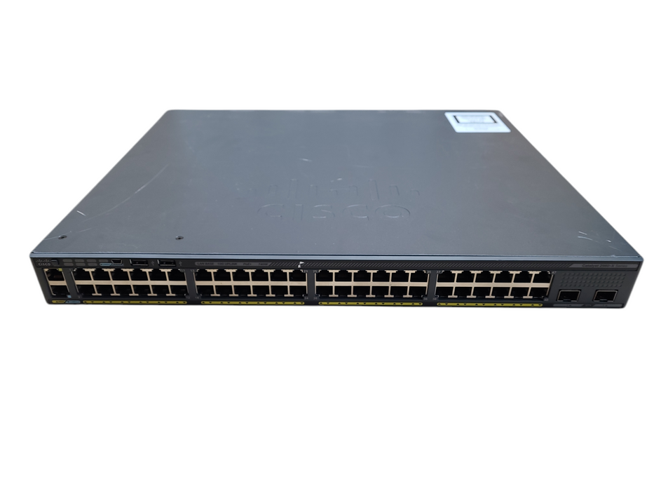 Cisco WS-C2960X-48FPD-L | 48-Port Gigabit PoE+ 740W 2x 10G SFP+ Switch Q