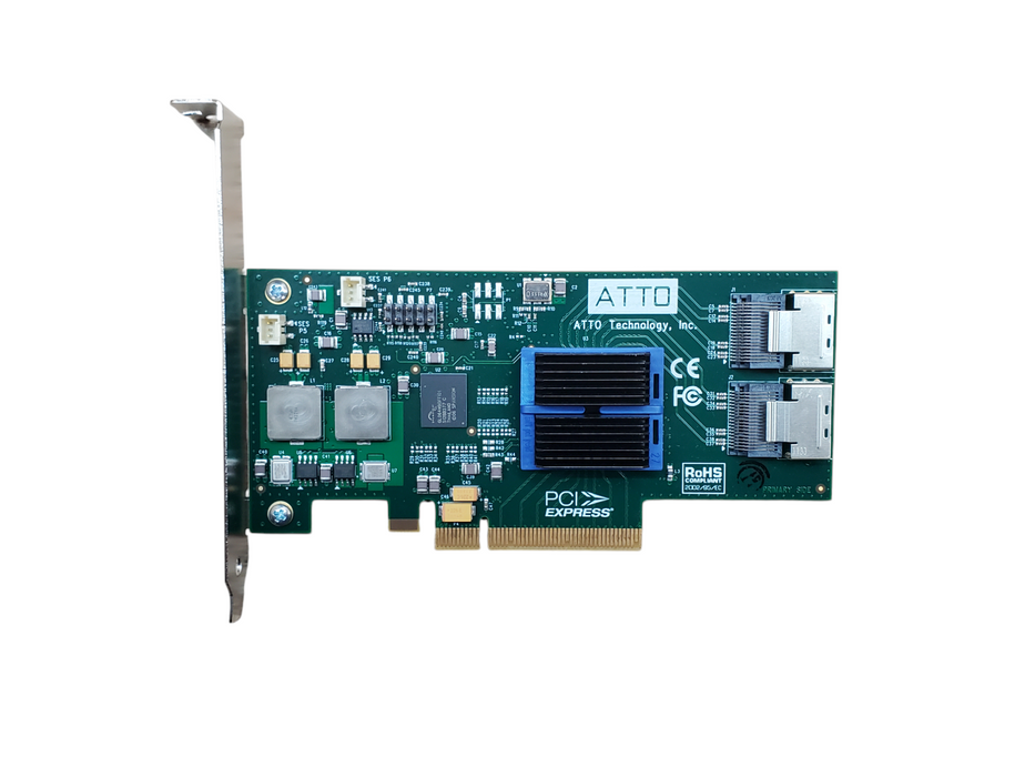 ATTO H608 B4/E1/E1 8-Port PCIe Controller Card %