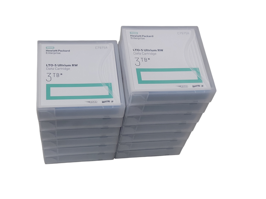 Lot of 13x New HPE LTO-5 Ultrium 3TB RW Tape Data Cartridge C7975A _