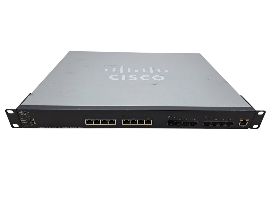 Cisco SG550XG-8F8T-K9 V02 | 16-Port 10G Stackable Managed Switch )