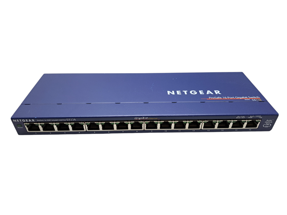 NETGEAR ProSafe GS116 v2 | 16-Port Gigabit Desktop Switch Q