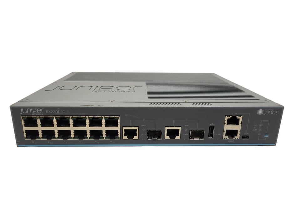 Juniper EX2200-C-12T-2G Gigabit Ethernet Managed Switch $