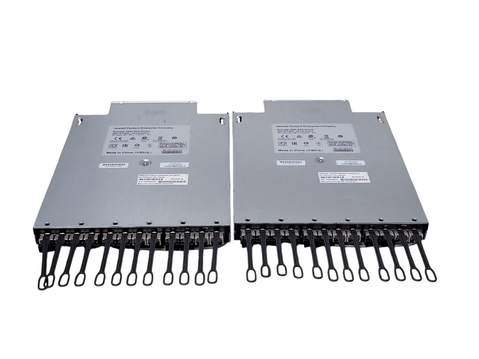 Lot of 2x HP brocade 16GB/16C Embedded SAn Switch C8S45A 724423-001 w/ SFPs _