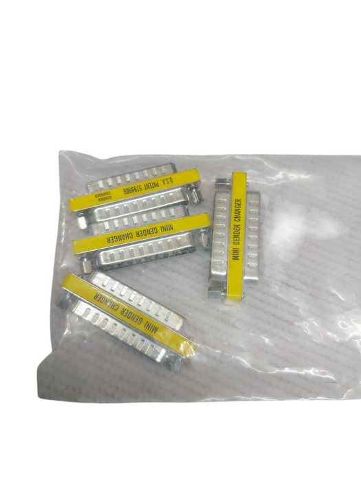 Lot 4x U.S.A Patent 5199906 male/male Gender Charger 25 Pins