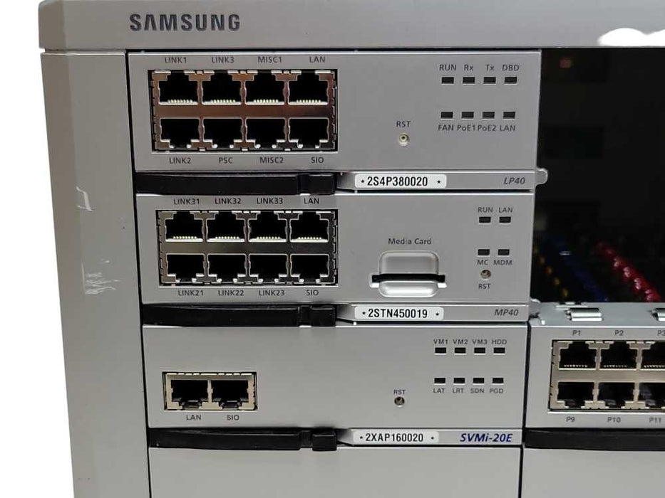 Samsung OfficeServ 7400 with 1x LP40 1x MP40, 1x 16DLI2, 1x SVMi-20E, READ _