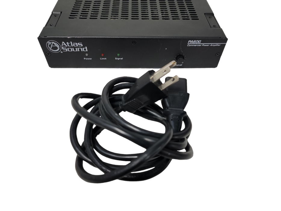Atlas Sound PA60G Commercial Power Amplifier with Power Cord