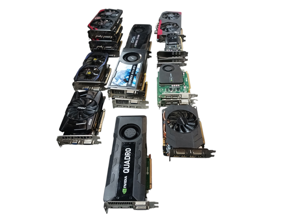 Lot of 20x Assorted Untested Nvidia Graphics Cards READ