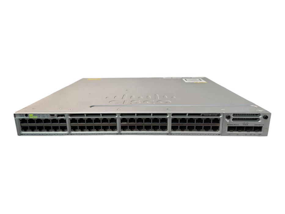 Cisco WS-C3850-48P-L 48-Port PoE+ Gigabit Switch w/ C3850-NM-2-10G