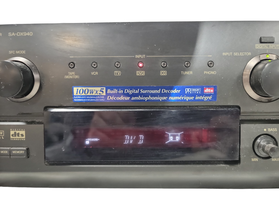 Technics SA-DX940 5.1-Channel AM/FM Stereo Surround Receiver