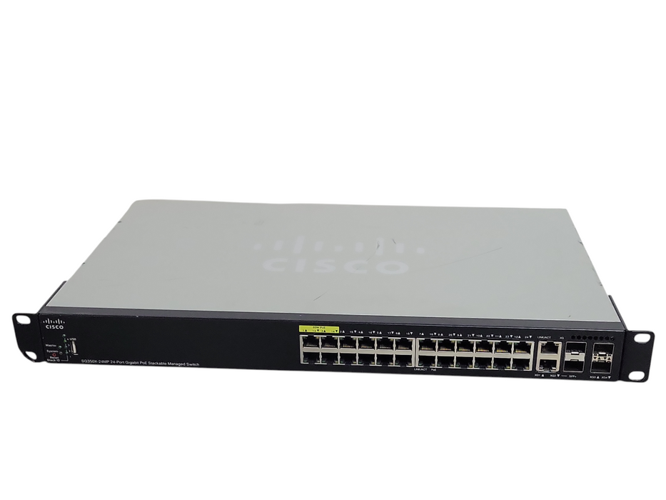 Cisco SG350X-24MP 24-Port gigabit poE Stackable Managed Switch _