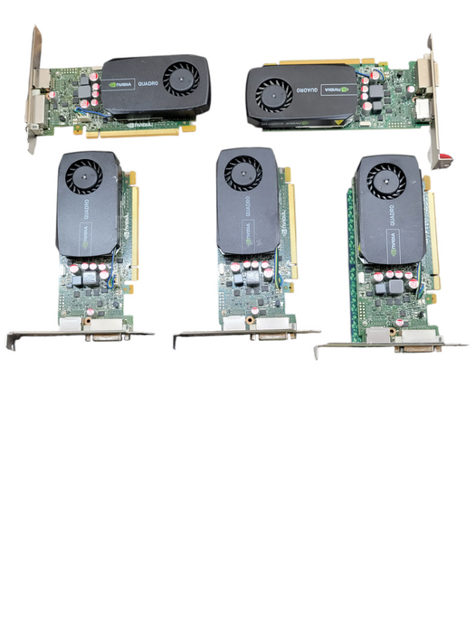 LOT of 5x NVIDIA QUADRO 600 VIDEO CARD