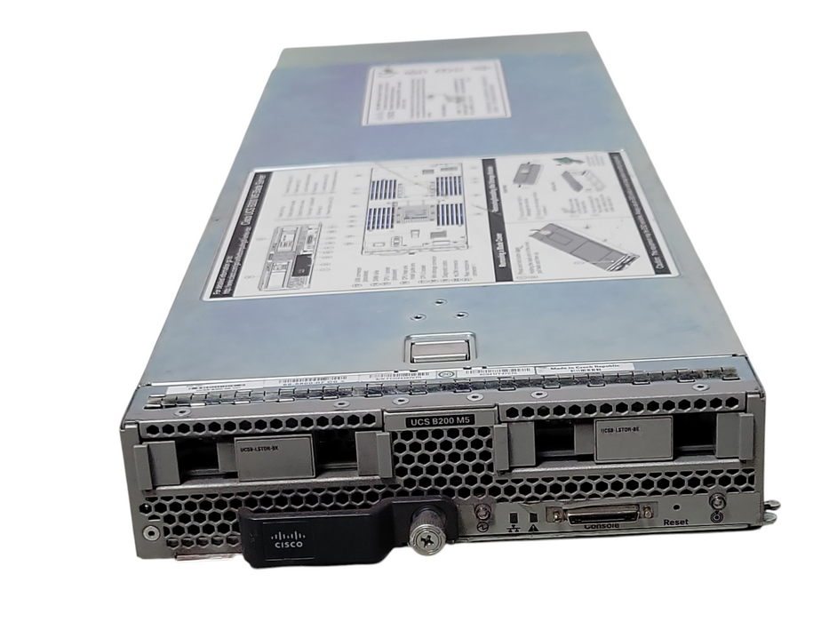 Cisco UCSB-B200-M5 Server Blade with 2x Xeon Gold 6134 CPUS, No RAM, SEE _