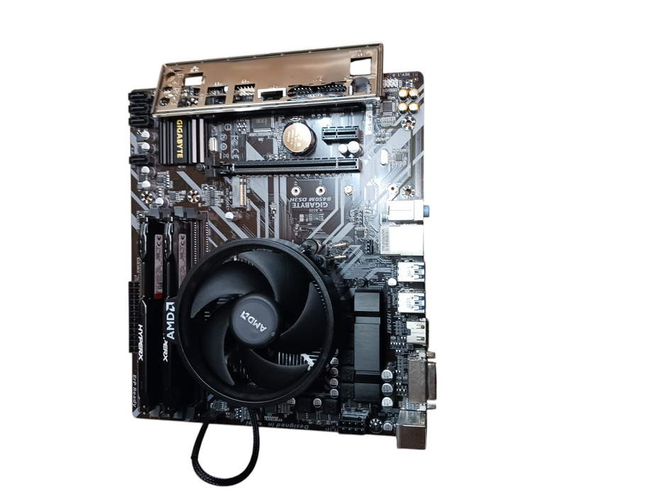 Gigabyte B450M DS3H Motherboard & AMD Ryzen 2200G CPU 8GB DDR4
