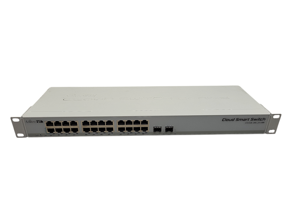 Mikrotik CSS326-24G-2S+RM 24 port Gigabit Ethernet switch with two SFP+ port No AC $