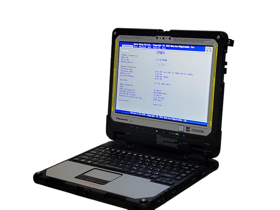 Panasonic Toughbook CF-33 Touch i5-7300U, 16GB RAM 512GB SSD 5900 Hours _ Lap200