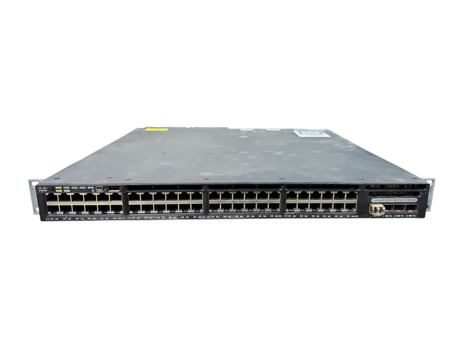 Cisco WS-C3650-48PQ-L,48-Port Gigabit PoE+ w/ 4x 10G Uplink SFP 2x1025W PSU