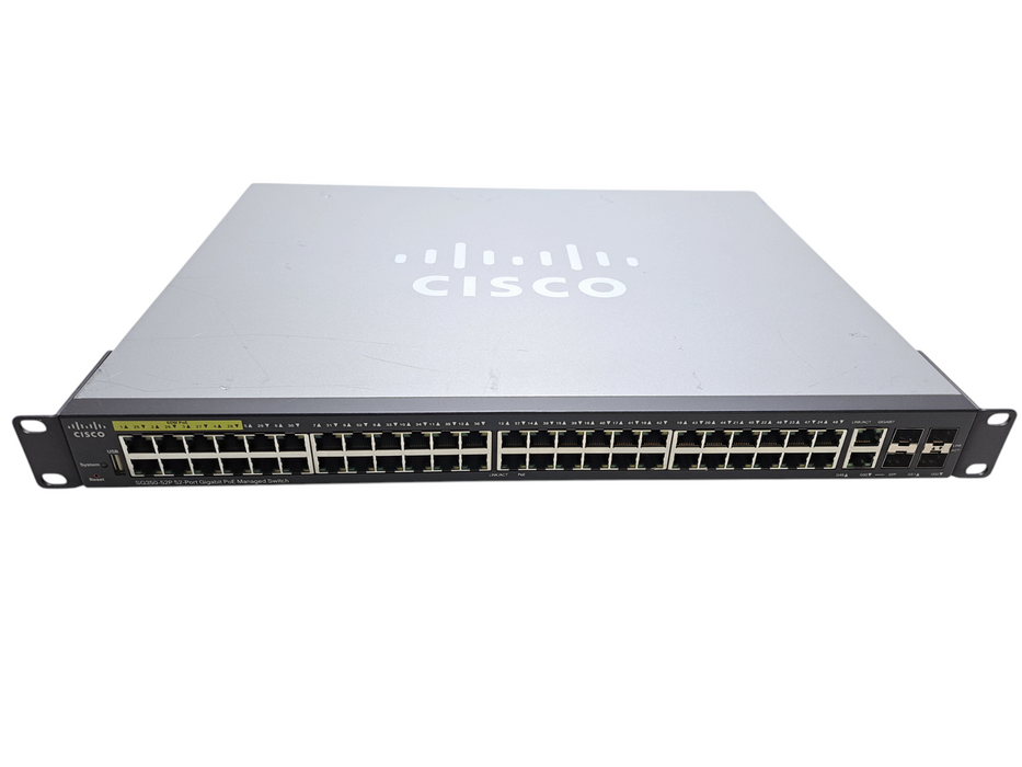 Cisco SG350-52P-K9 V03 | 52-Port Gigabit PoE Managed Switch )