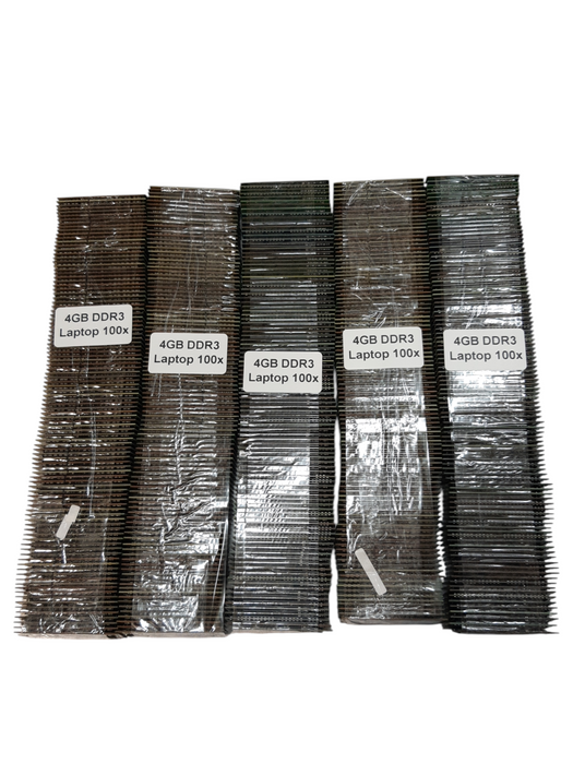 Lot of 500x - 4GB DDR3 SODIMM RAM