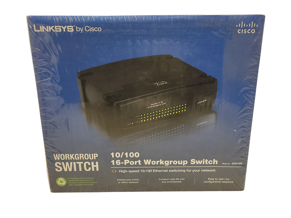 Linksys EtherFast (EZXS16W) 16-Ports External Switch New Q$