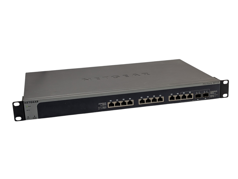 NETGEAR 12-Port 10GbE Smart Switch XS712T 12x 10GbE RJ45 2x SFP+ Q-