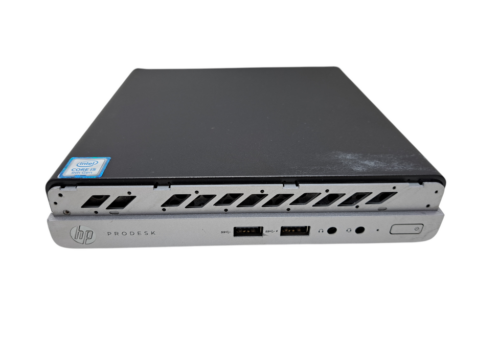 HP ProDesk 400 G5 Mini | i5-9500T @2.20GHz, 8GB DDR4, 256GB NVMe *READ* )