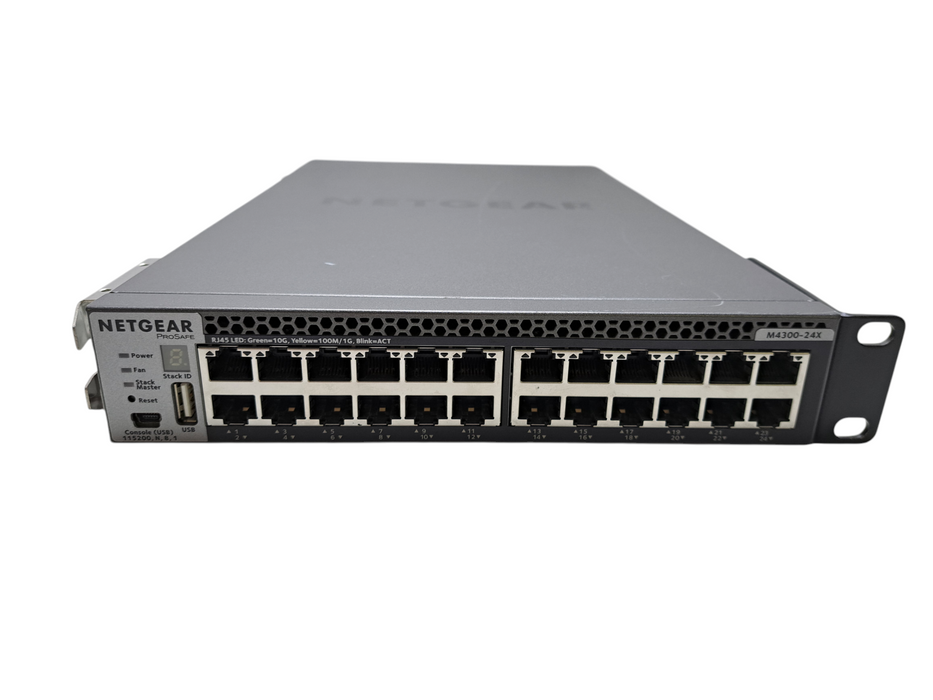 NetGear ProSafe M4300-24X XSM4324CS | 24-Port 10G RJ-45, 4x SFP+ L3 Switch )