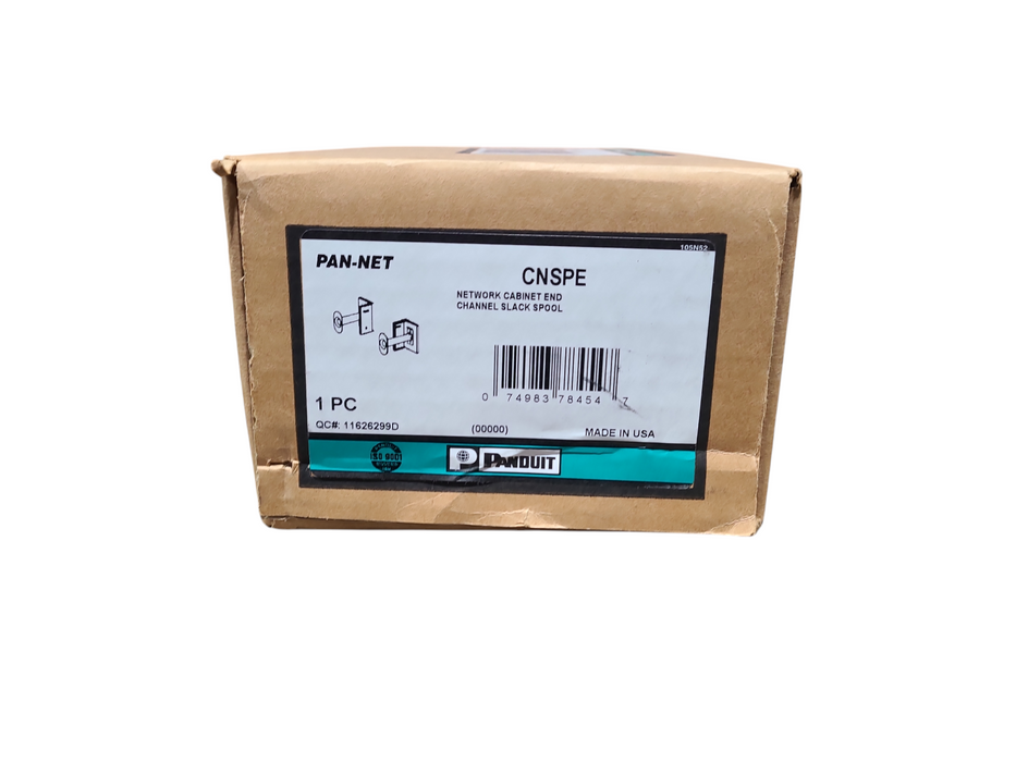 Panduit CNSPE Network Cabinet End Channel Slack Spool SEALED