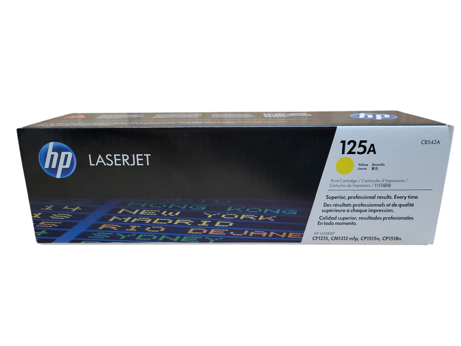 HP 125A Laser Jet Yellow Original Toner Cartridge (CB542A) !