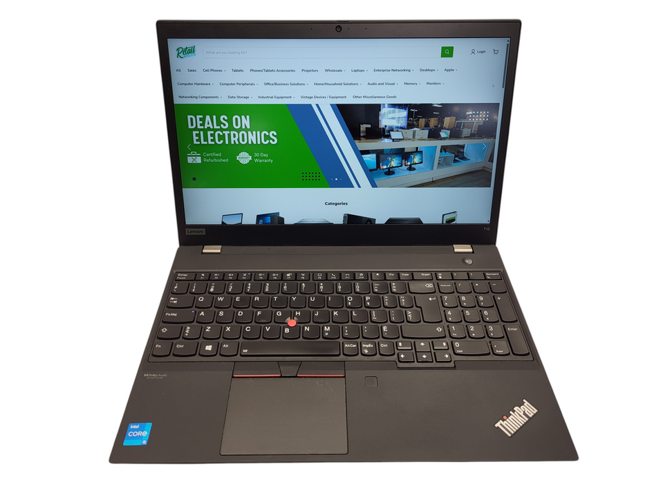 Lenovo ThinkPad T15 Gen 2 Core i5-1135G7@2.4GHz 8GB RAM 256GB SSD $ Lap200