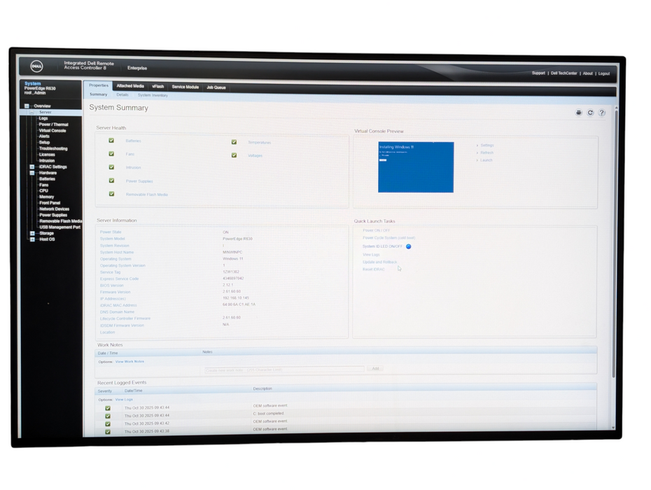DELL PowerEdge R630 2x Intel Xeon E5-2690 v3 64GB RAM 5x 120GB SSD  -