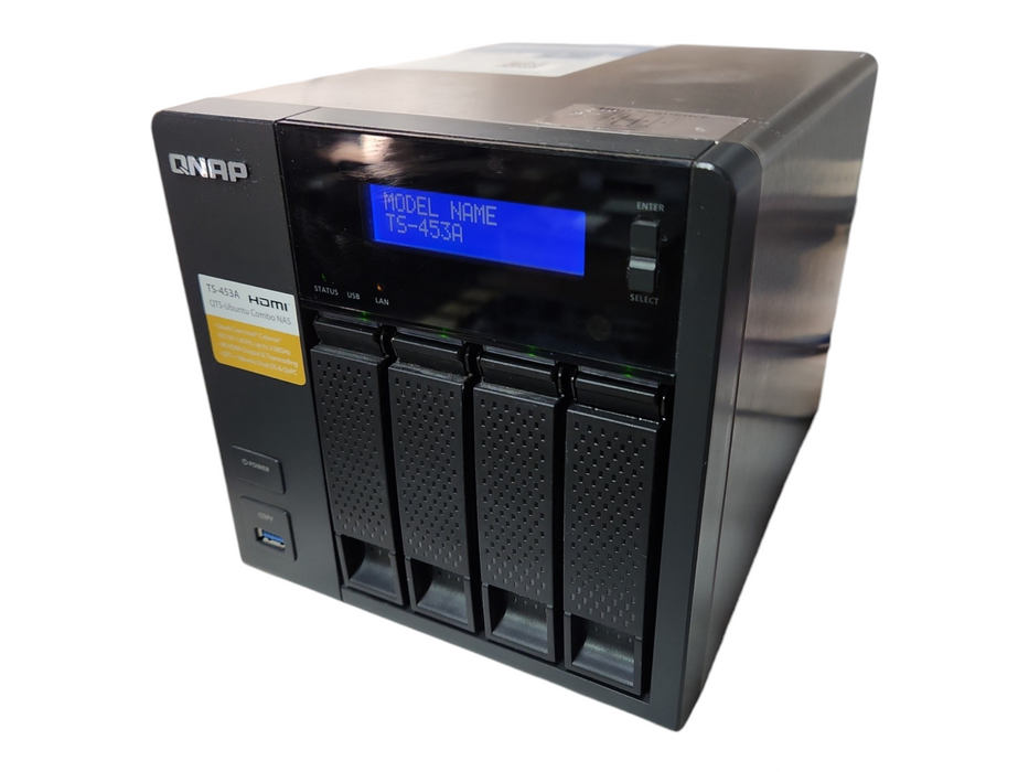QNAP TS-453A 4-Bay NAS, Celeron N3150 1.60GHz, 4GB RAM w/ 4x1TB HDDs