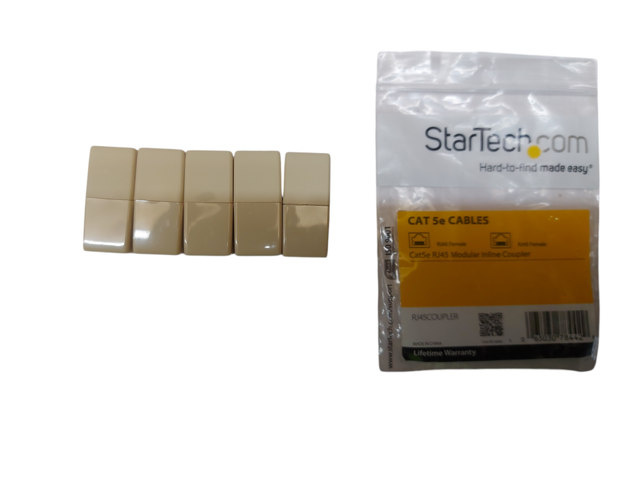 Lot 5x Star Tech RJ45 Modular Inline Coupler Cat5e