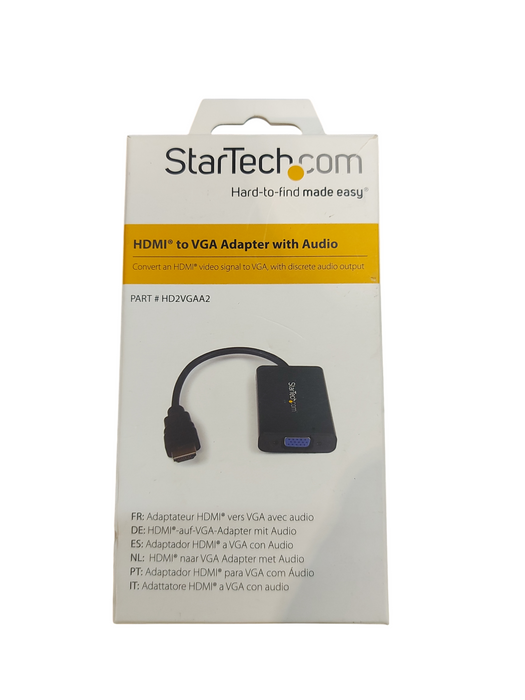 StarTech HDMI to VGA Video Adapter Converter w/ Audio HD2VGAA2