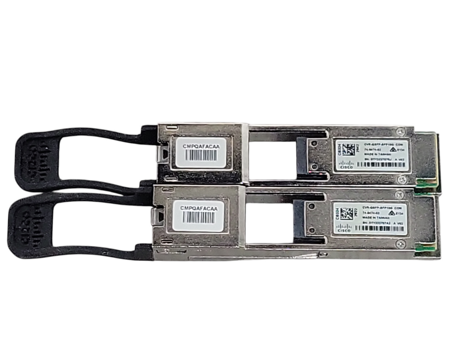Lot of 2x Cisco CVR-QSFP-SFP10G QSFP+ to SFP+ Adapter 74-9474-02 _