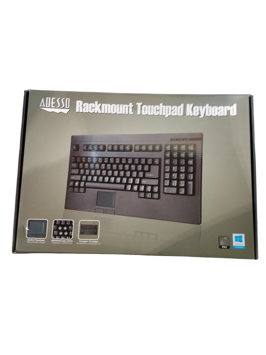 ADESSO ACK-730PB Rackmount Touchpad Keyboard PS/2