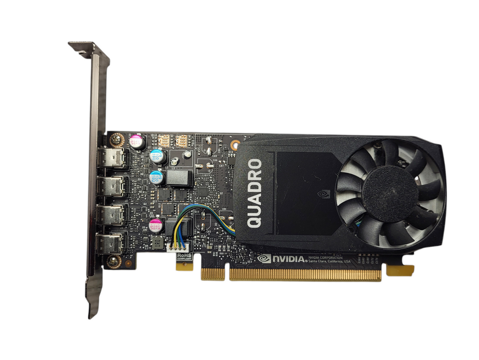 NVIDIA Quadro P1000 4GB GDDR5 4xMini DisplayPort High Profile Graphics Card Q$