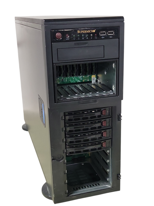 Supermicro X10DRH-C/i 2x Xeon E5-2630v3 2.40GHz, 128GB DDR4, 2x PSU, SEE _