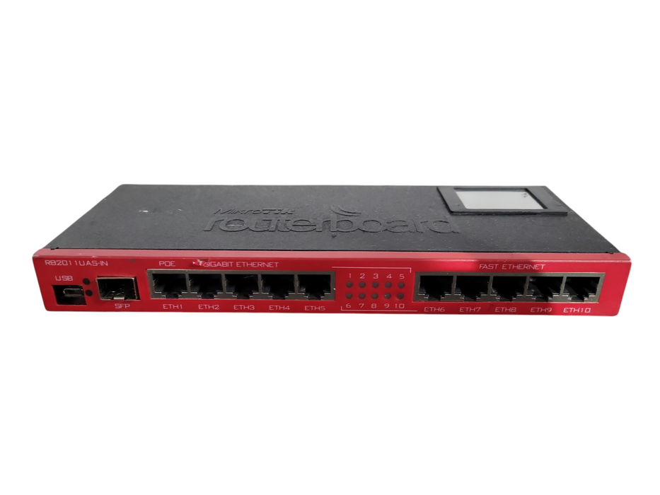 Mikrotik RB2011UAS-2HnD-IN 10 Port Router !