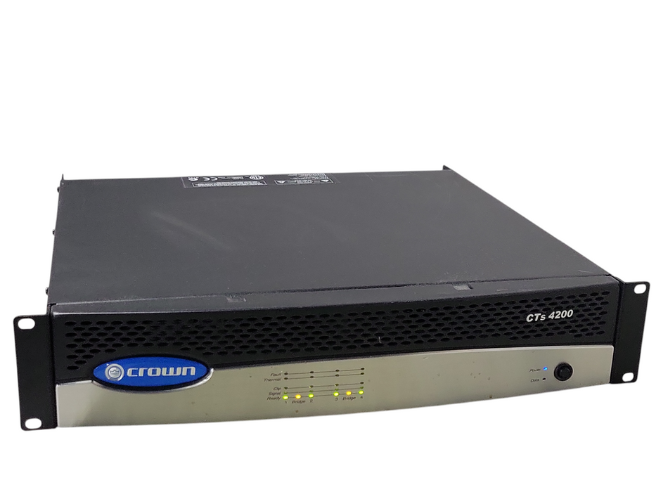Crown CTS 4200 4-Channel Rack Mount Power Amplifier, READ _
