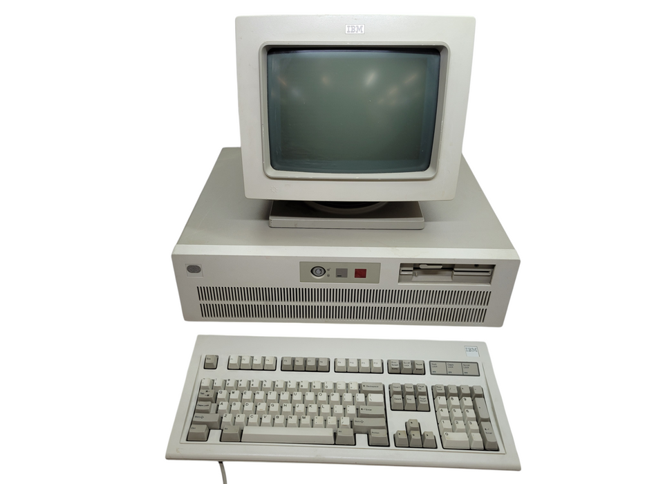 RARE - IBM RT PC Model 115 (6151) + IBM 6153 Monochrome Display +Model M