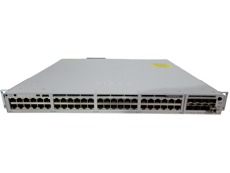 Cisco C9300-48U-E V03, 48-Port Gigabit UPOE Managed Switch w/ C9300-NM-8X !